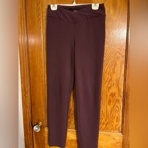 Maurices Plum Straight-Leg Pull-On Pants